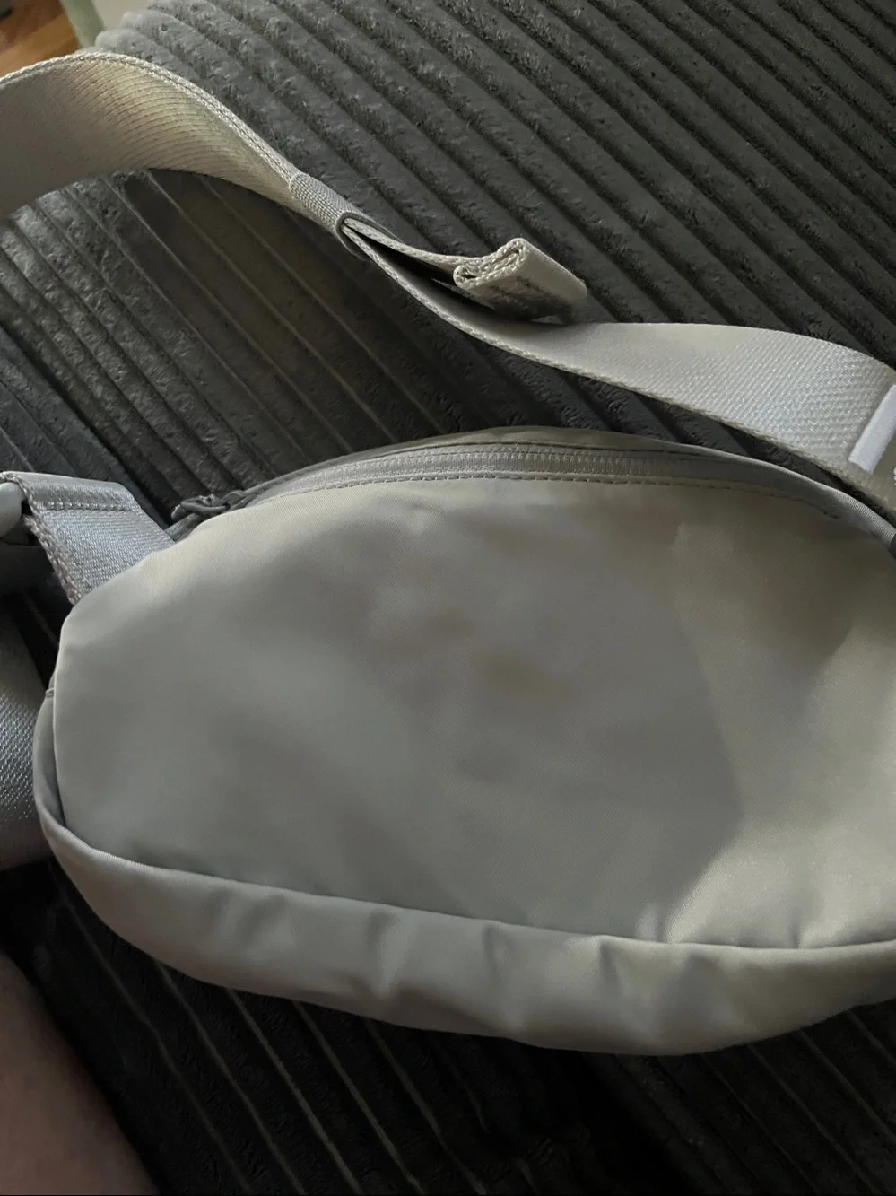 Lululemon Beige Crossbody Belt Bag Grey
